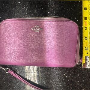 Coach Wristlet Wallet Purple